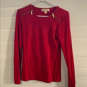 Women’s Micheal Kors Size S Red long Sleeve
